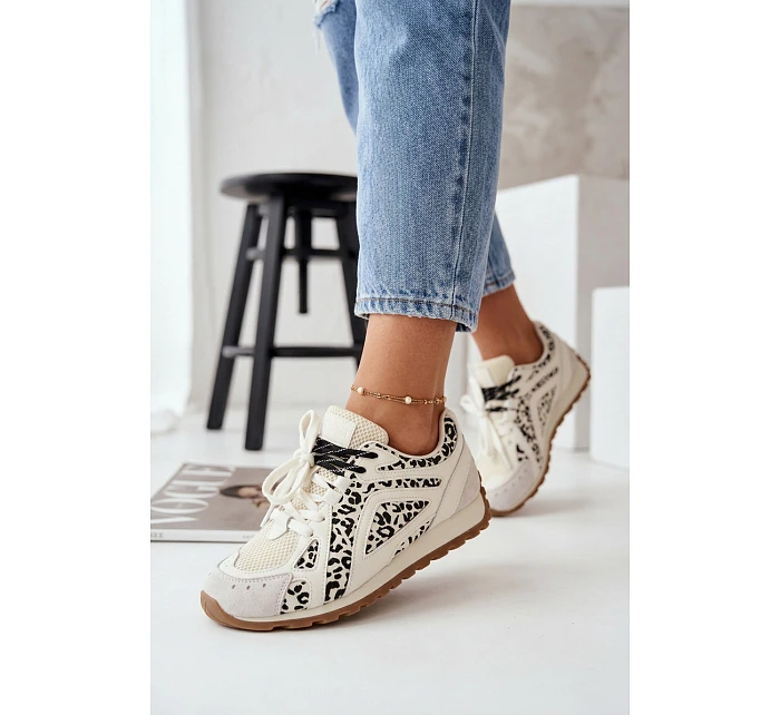 Kožené Semišové Dámské Tenisky Big Star model 22074797 Bílé - Big Star Shoes