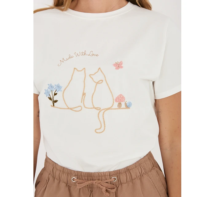 T sht TS ecru model 22102537 - FPrice