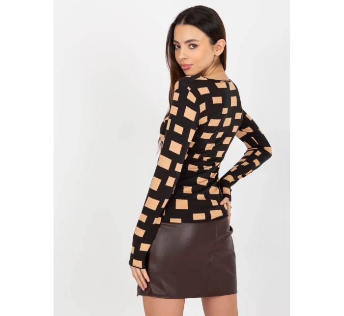 Dámská halenka LK BZ 509198.48P černá - FPrice Dámská halenka LK BZ 509198.48P černá - FPrice