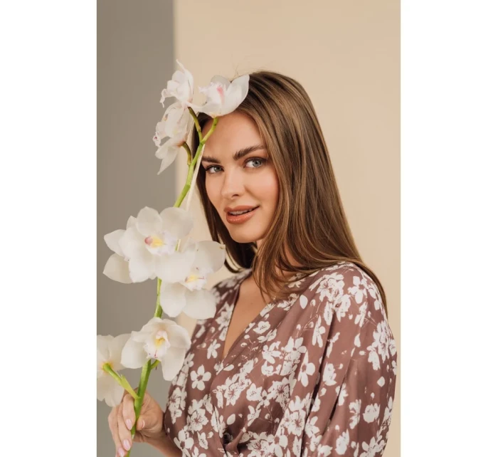 model 21154666 Zavinovací maxi šaty s potiskem model 2 - STYLOVE