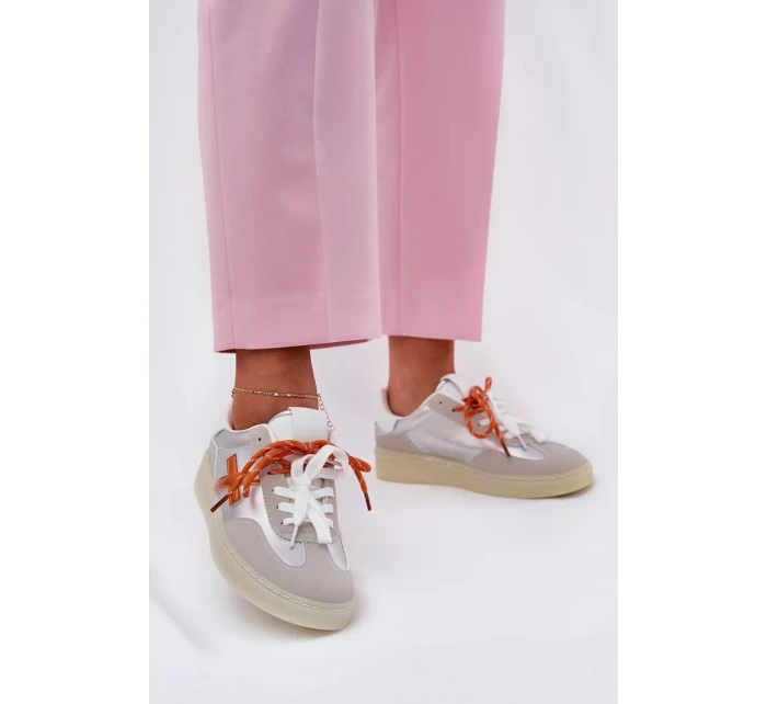 Dámské nízké sportovní boty – stříbrné Zelevelis Dámské nízké sportovní boty – stříbrné Zelevelis