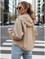 Dámská oversize bunda CATRAL tmavě béžová FashionStreet TY4190
