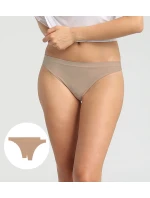 Dámská tanga 2 ks DIM SEAMLESS THONG 2x - DIM - tělová