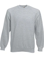 Fruit of the Loom Classic Raglan Sweat Raglánová mikina 16.2216 heather grey Fruit of the Loom Classic Raglan Sweat Raglánová mikina 16.2216 heather grey