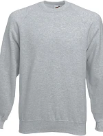 Fruit of the Loom Classic Raglan Sweat Raglánová mikina 16.2216 heather grey
