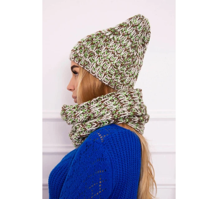 Dámská fleecová souprava Merry K202 zelená+hnědá Dámská fleecová souprava Merry K202 zelená+hnědá