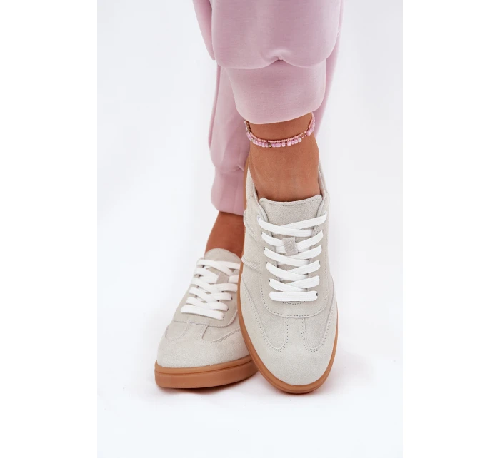 Semišové Nízké Tenisky Dámské Šedé Paliana Semišové Nízké Tenisky Dámské Šedé Paliana