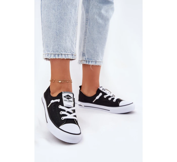 Dámské Textilní Tenisky model 21693750 Černé - Lee Cooper Dámské Textilní Tenisky model 21693750 Černé - Lee Cooper