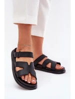 Gumové dámské pantofle s páskem černé model 21702656 - Boto Gumové dámské pantofle s páskem černé model 21702656 - Boto