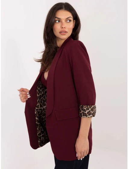 Marynarka DHJ MA  bordowy model 21421327 - FPrice