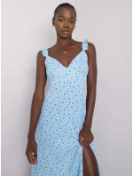 Sukienka RO SK model 21365442 jasny niebieski - FPrice Sukienka RO SK model 21365442 jasny niebieski - FPrice