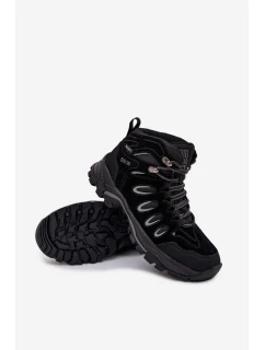 Pánské kožené trekové boty Big Star HI-POLY SYSTEM – černé