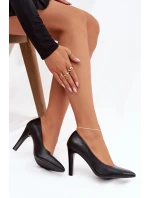 Dámské eko-kožené lodičky Sergio Leone – černé