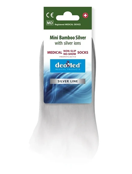 Ponožky MINI BAMBOO SILVER protiskluzové Ponožky MINI BAMBOO SILVER protiskluzové