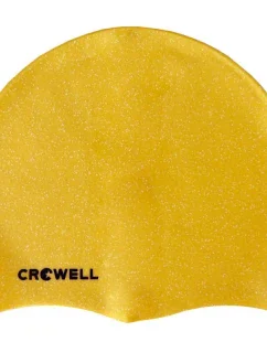 Crowell Recycling Perleťově žlutá silikonová plavecká čepice barva 7