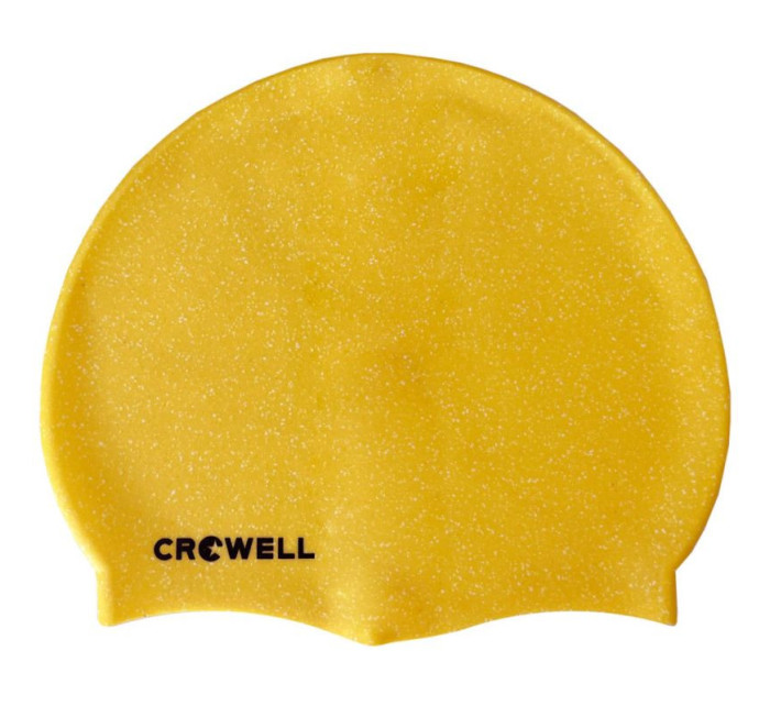 Crowell Recycling Silikonová plavecká čepice Pearl žluté barvy.7