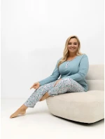 Pyžamo DU KN FP 502.97 tmavě mátové Pyžamo DU KN FP 502.97 tmavě mátové