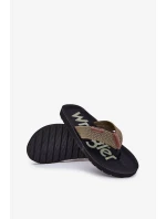 Pánské žabky WRANGLER ZANE FLIPFLOP MEN LOW – zelené