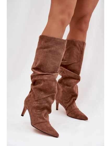 Kozačky na podpatku model 221152 Step in style Kozačky na podpatku model 221152 Step in style