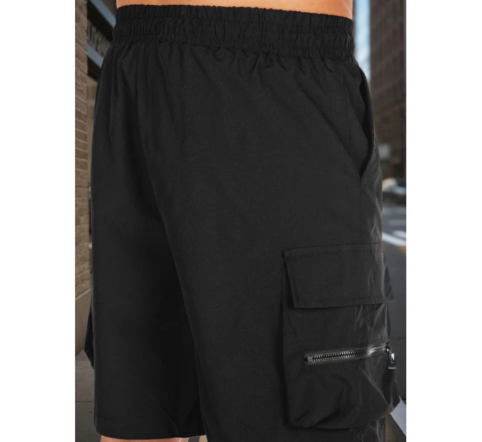 Pánské látkové bojové šortky černé model 21988579 - Dstreet