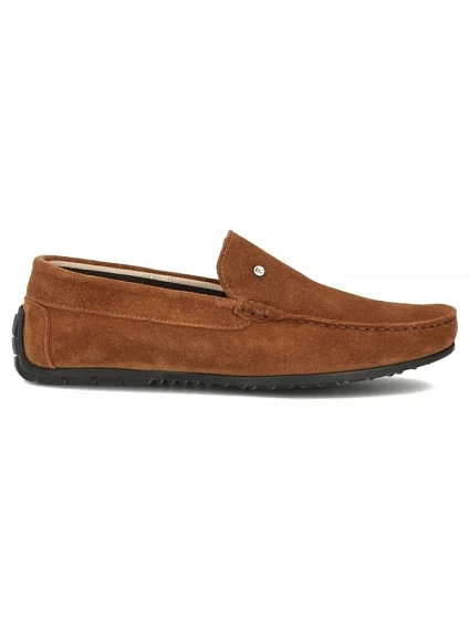 Pánské semišové kožené mokasíny polobotky camel model 22061125 - FILIPPO