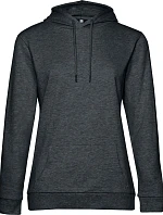 B&C #Hoodie /women Dámská mikina s kapucí 01.W04W heather asphalt