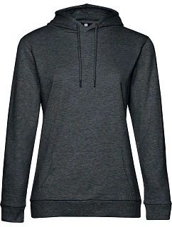 B&C #Hoodie /women Dámská mikina s kapucí 01.W04W heather asphalt