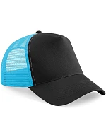 Beechfield B 640 5 panelová Trucker kšiltovka 53.0640 black/surf blue