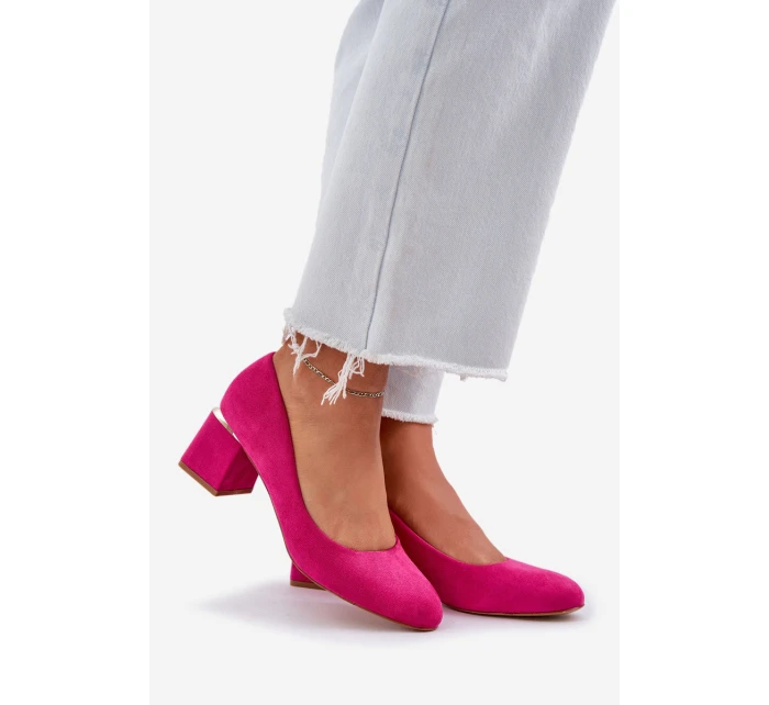 Eko Semišové Na Podpatku Fuchsie model 21684774 - Boto