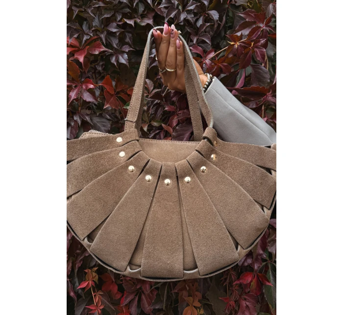 Kabelka z přírodního semiše béžová model 21721798 - Boto