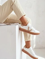 Dámské tenisky z pravé kůže na platformě Vinceza 79597 Bílé
