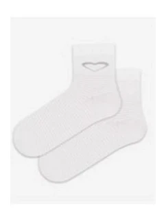 TENKÉ PONOŽKY BARVA 2-6 LET DÍVKY BÍLÁ 21-23