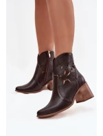 Boty na podpatku  model 222963 Step in style