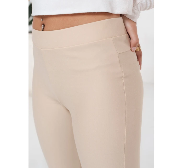 FashionStreet béžové dámské legíny UY2731 FashionStreet béžové dámské legíny UY2731
