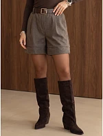 Elegantní dámské šortky s páskem Fango FashionStreet SY0624 Elegantní dámské šortky s páskem Fango FashionStreet SY0624