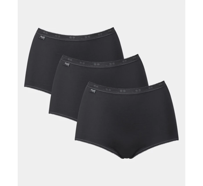 Dámské kalhotky Basic+ Maxi 3P - BLACK - černé 0004 - SLOGGI