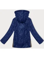 Modrá dámská prošívaná bunda s odepínací kapucí S'West (B8356-72)