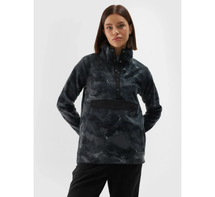 Dámský oversize fleece se stojáčkem 4F 4FWAW24TFLEF298-90A Dámský oversize fleece se stojáčkem 4F 4FWAW24TFLEF298-90A