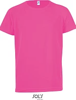 SOL'S Sporty Kids Dětské raglánové sportovní tričko 25.1166 neon pink
