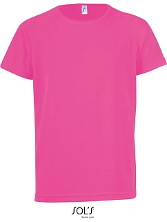 SOL'S Sporty Kids Dětské raglánové sportovní tričko model 22524658 neon pink