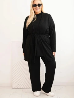 Komplet dámský Plus Size model 21399810 černý - K-Fashion