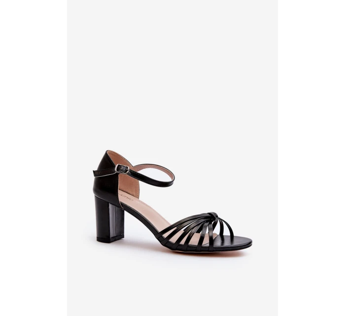 Dámské sandály na podpatku černé Pyrrette