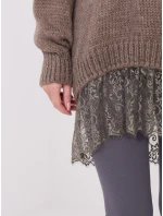 Sweter IN SW model 21782542 ciemny bezowy - FPrice