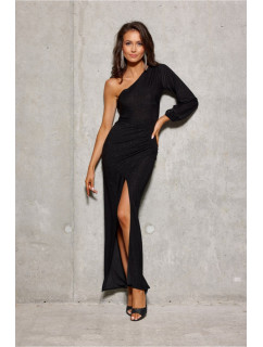 Dámské dlouhé šaty SUK426 černé - Roco Fashion