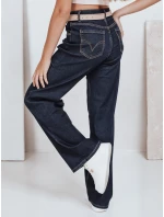 Dámské džíny s širokými nohavicemi tmavě modré Dstreet model 21992549 - FashionStreet