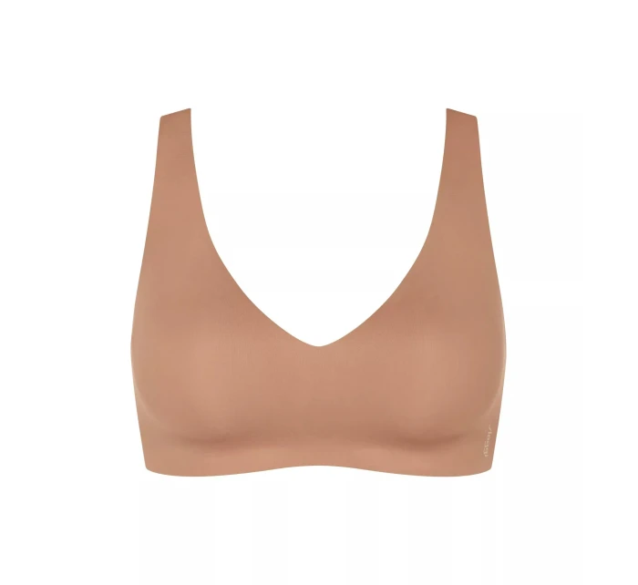 Dámská podprsenka ZERO Feel 2.0 Soft bra - BROWN - sv. hnědá 00CM - SLOGGI