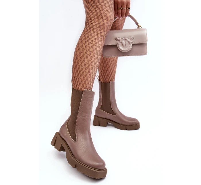 Dámské boty s  hnědé model 21638242 - Laura Messi