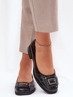 Kožené Baletky S Ozdobou D&A model 21691021 Černé - S.Barski