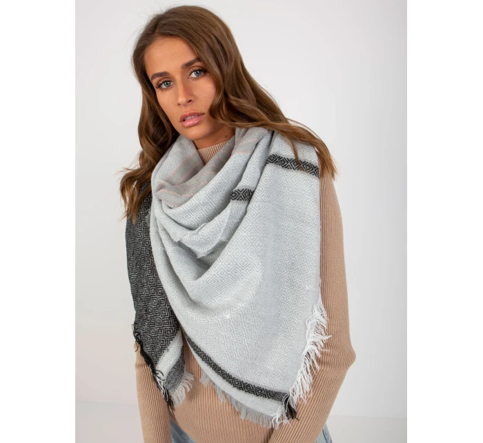 Dámský šátek AT CH 14201 1.77P šedý černý