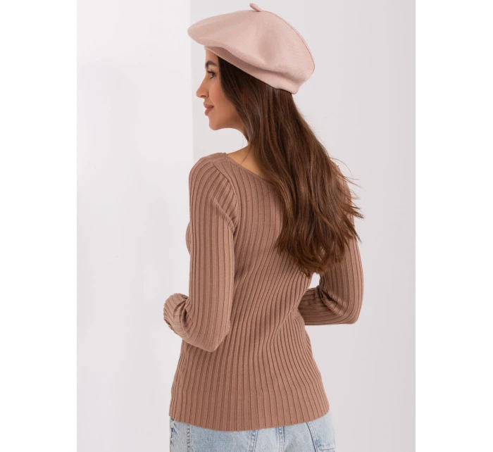 Czapka AT CZ model 18917689 beżowy - FPrice Czapka AT CZ model 18917689 beżowy - FPrice